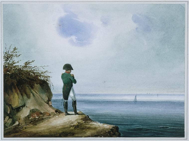 Napoleon na Svetoj Heleni, akvarel autora Franz-Josef Sandmann, oko 1820. godine